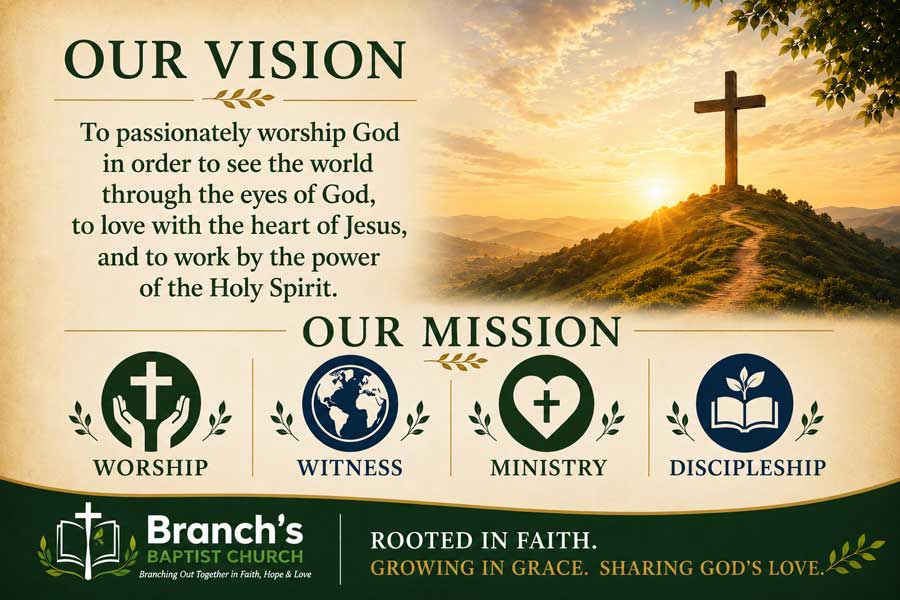 Mission & Vision of Branch's Baptist Church