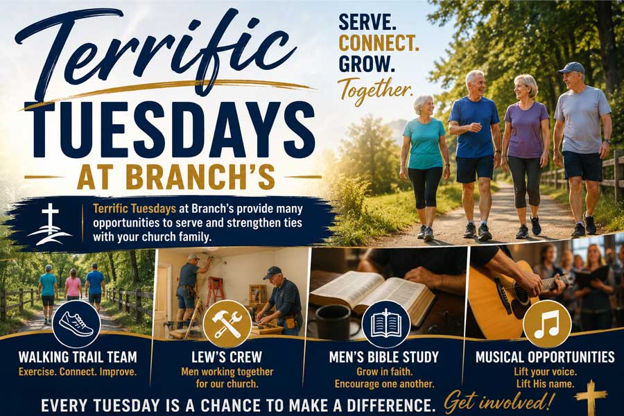 Terrific Tuesdays at Branch's Baptist Church