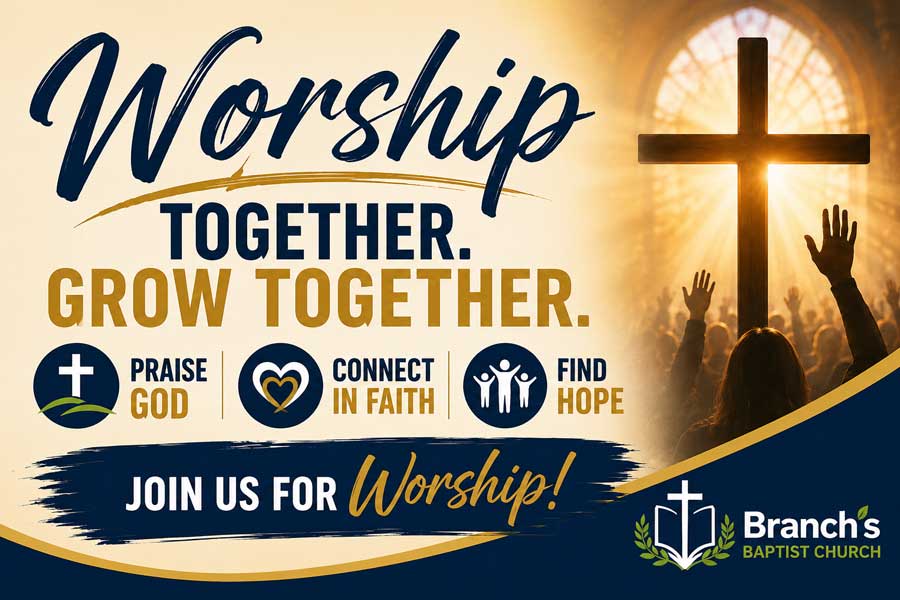 Worship at Branch's Baptist Church